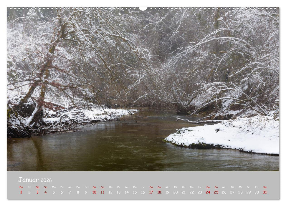 Waldbäche - Im Wandel der Jahreszeiten (CALVENDO Premium Wandkalender 2026)