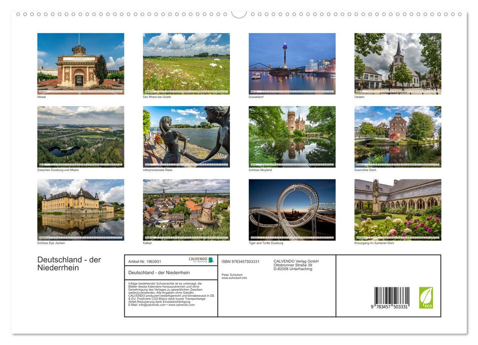 Deutschland - der Niederrhein (CALVENDO Premium Wandkalender 2026)