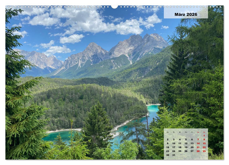 Alpenauszeit - Schöne Orte der Alpen (CALVENDO Premium Wandkalender 2026)