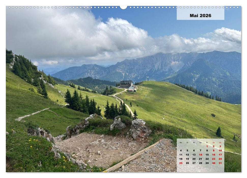 Alpenauszeit - Schöne Orte der Alpen (CALVENDO Premium Wandkalender 2026)