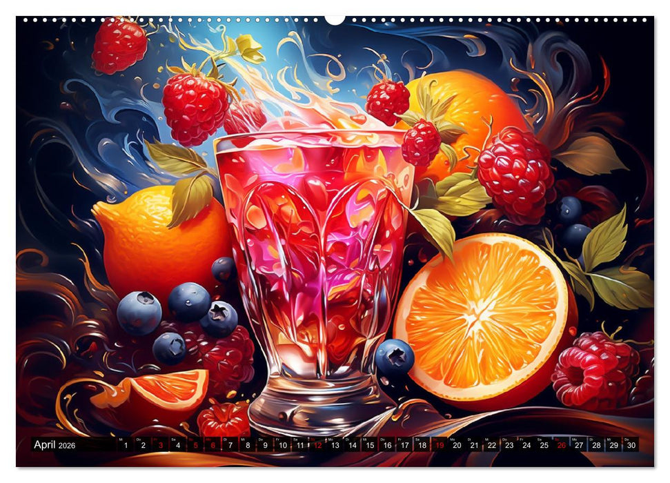 Cocktails. Fruchtige Getränke-Vielfalt (CALVENDO Wandkalender 2026)