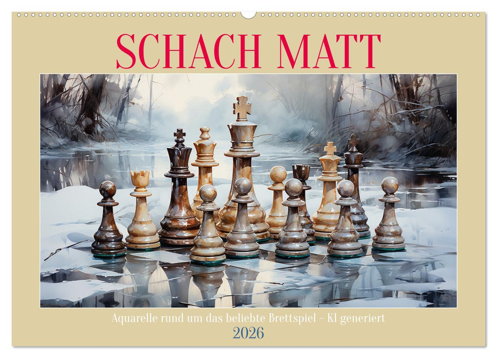Schach Matt (CALVENDO Wandkalender 2026)