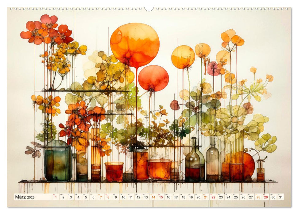 Blumen Präsentation (CALVENDO Premium Wandkalender 2026)