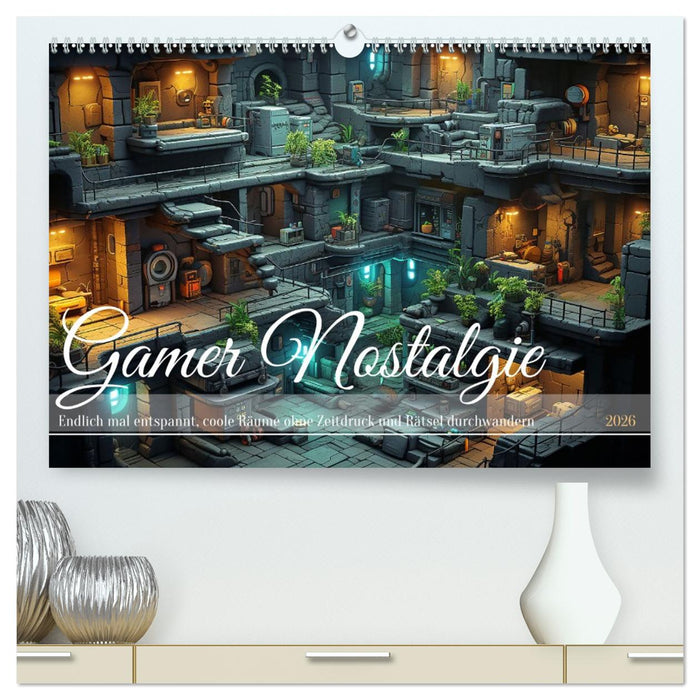 Gamer Nostalgie (CALVENDO Premium Wandkalender 2026)