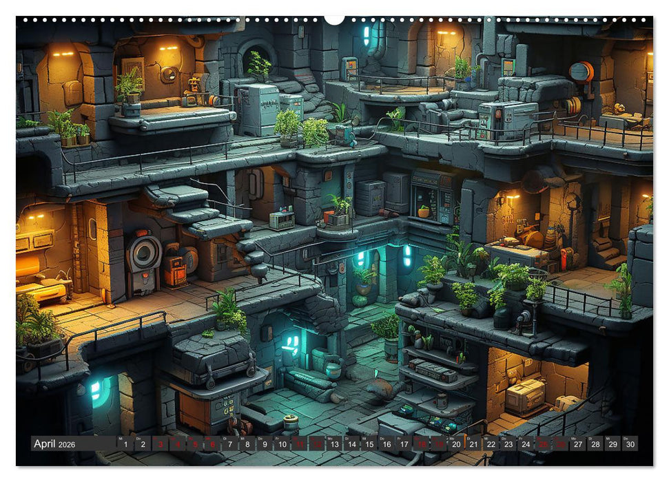 Gamer Nostalgie (CALVENDO Premium Wandkalender 2026)