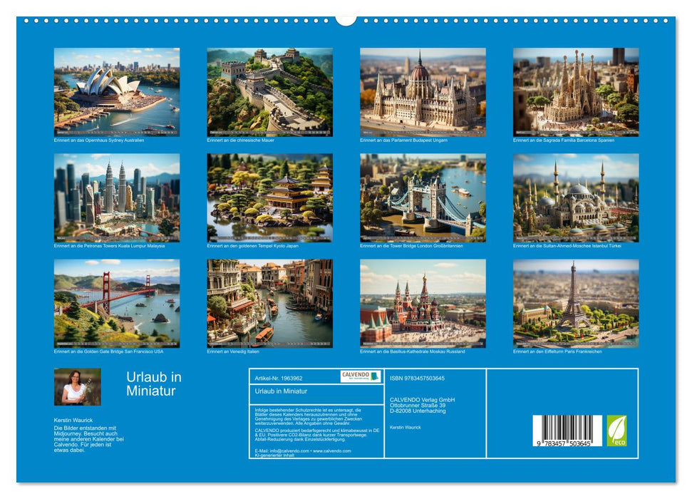 Urlaub in Miniatur (CALVENDO Premium Wandkalender 2026)