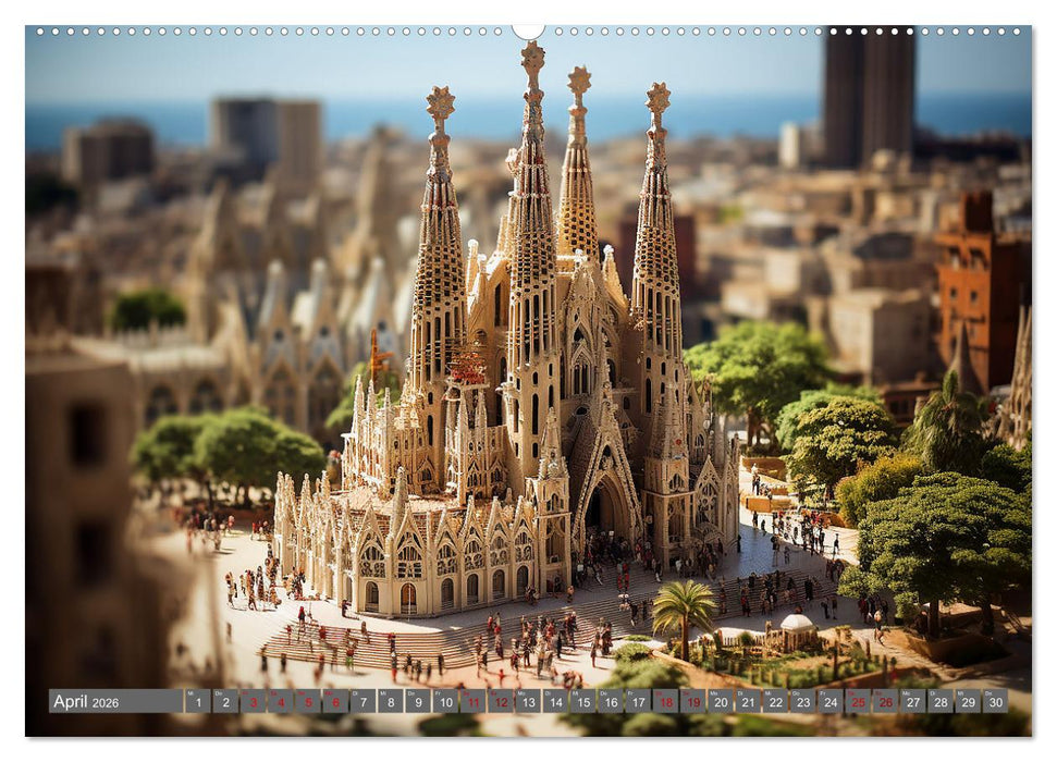 Urlaub in Miniatur (CALVENDO Premium Wandkalender 2026)