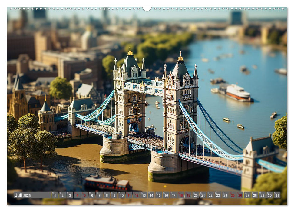 Urlaub in Miniatur (CALVENDO Premium Wandkalender 2026)