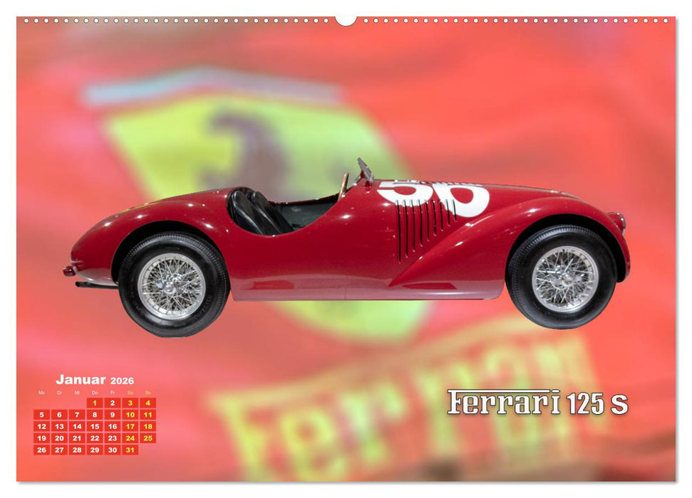 Ferrari - Synonym für Motorsport (CALVENDO Premium Wandkalender 2026)