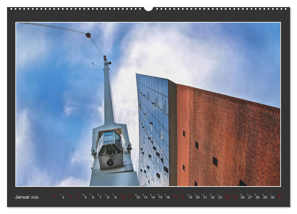 Wahrzeichen Elbphilharmonie (CALVENDO Wandkalender 2026)