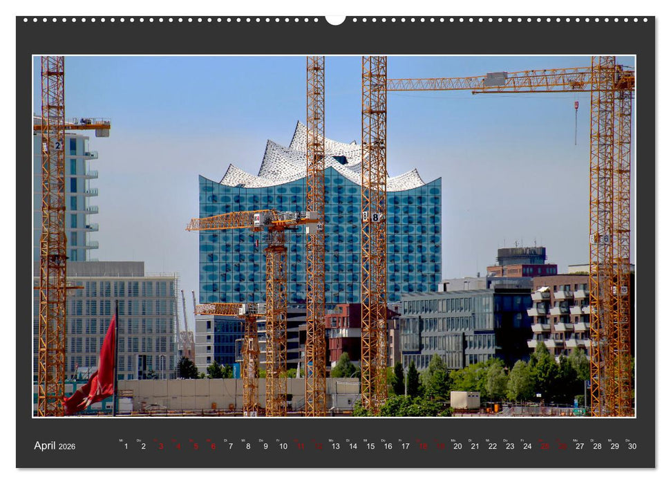 Wahrzeichen Elbphilharmonie (CALVENDO Wandkalender 2026)
