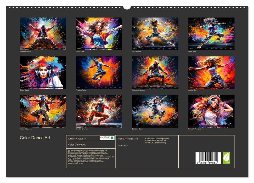 Color Dance Art (CALVENDO Premium Wandkalender 2026)