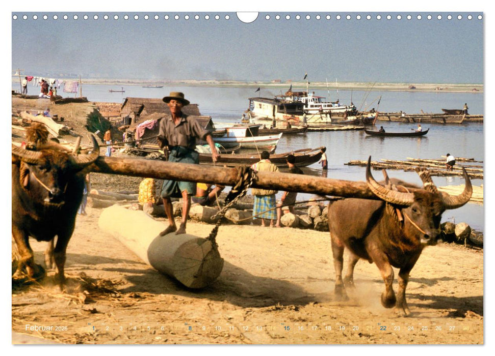 Myanmar Land der Tempel und Pagoden (CALVENDO Wandkalender 2026)