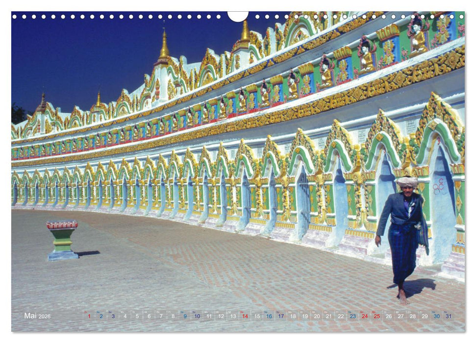Myanmar Land der Tempel und Pagoden (CALVENDO Wandkalender 2026)