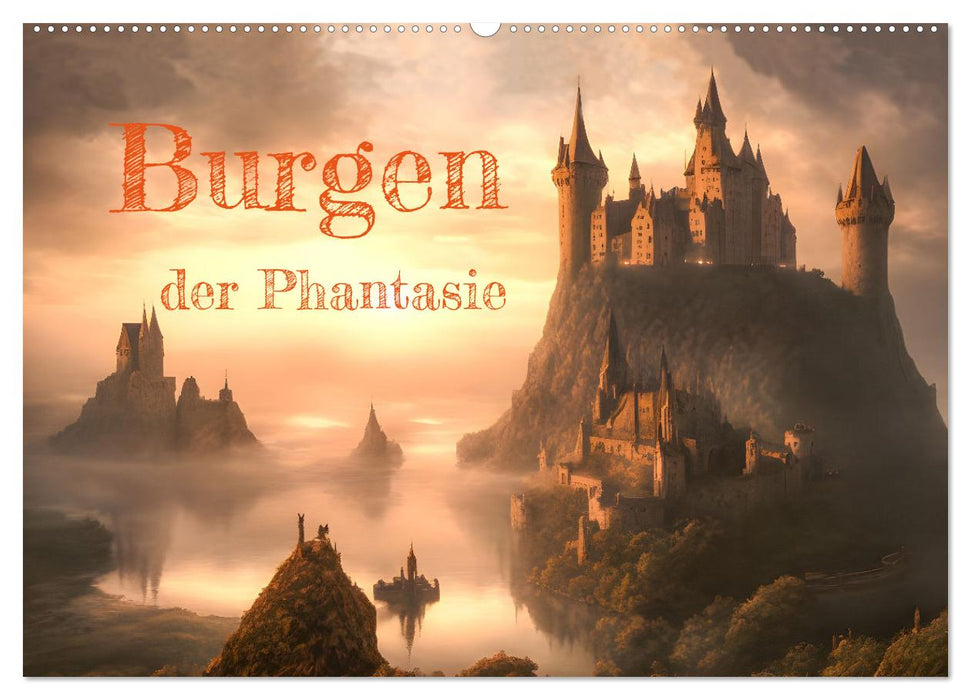 Burgen der Phantasie (CALVENDO Wandkalender 2026)