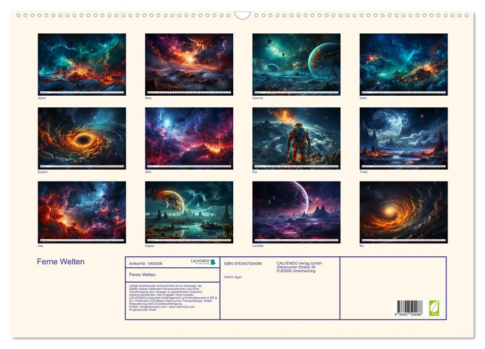 Ferne Welten (CALVENDO Wandkalender 2026)