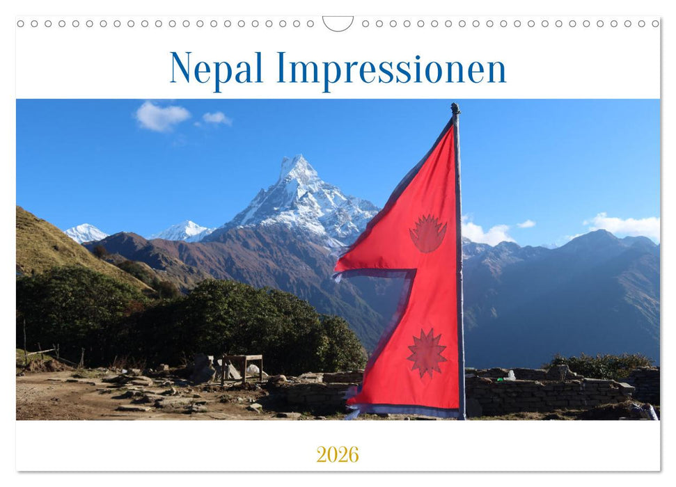 Nepal Impressionen (CALVENDO Wandkalender 2026)