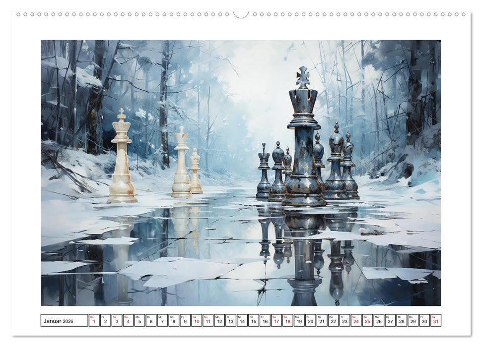 Schach Matt (CALVENDO Premium Wandkalender 2026)