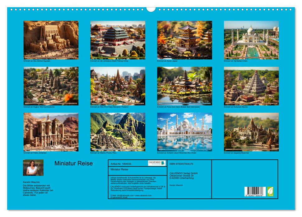 Miniatur Reise (CALVENDO Wandkalender 2026)