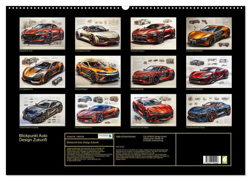Blickpunkt Auto Design Zukunft (CALVENDO Wandkalender 2026)