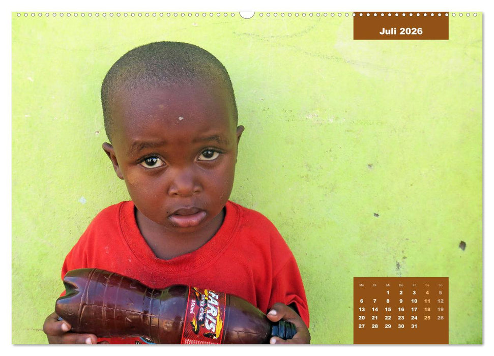 Kinderporträts aus Afrika (CALVENDO Premium Wandkalender 2026)