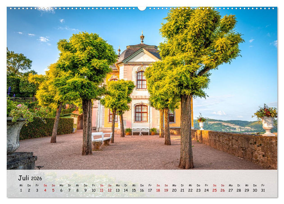 Dornburger Schlösser bei Jena (CALVENDO Premium Wandkalender 2026)
