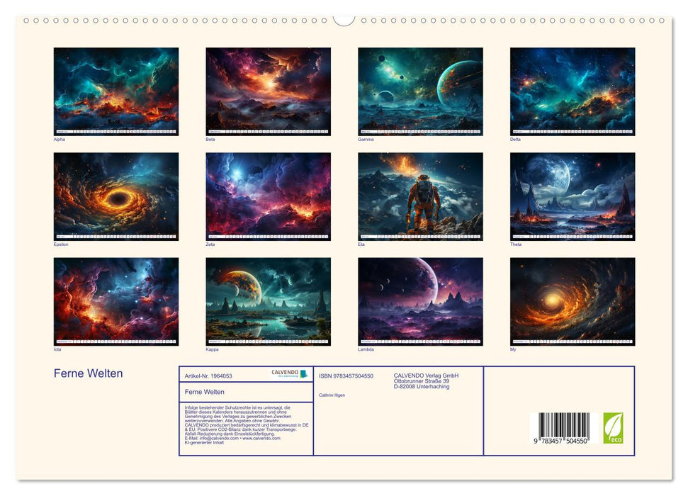 Ferne Welten (CALVENDO Premium Wandkalender 2026)