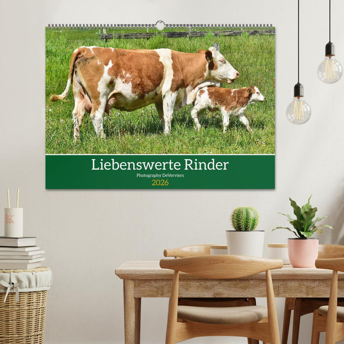 Liebenswerte Rinder (CALVENDO Wandkalender 2026)