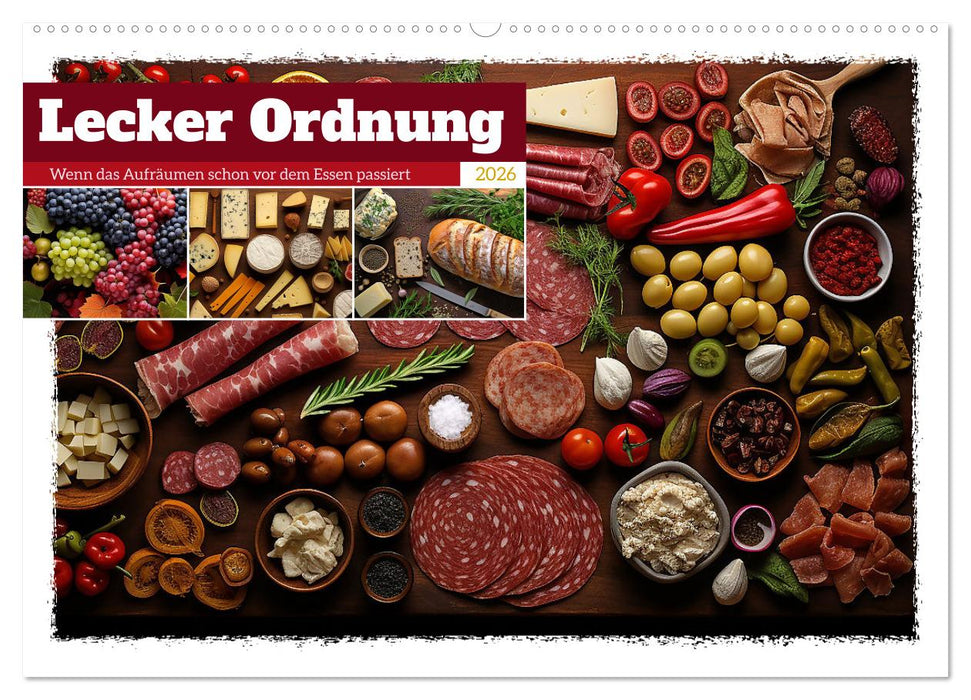 Lecker Ordnung (CALVENDO Wandkalender 2026)