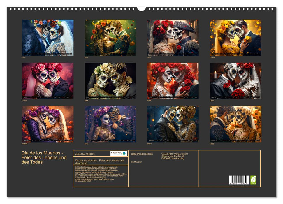 Dia de los Muertos - Feier des Lebens und des Todes (CALVENDO Wandkalender 2026)