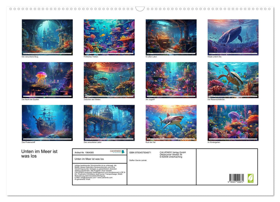 Unten im Meer ist was los (CALVENDO Wandkalender 2026)