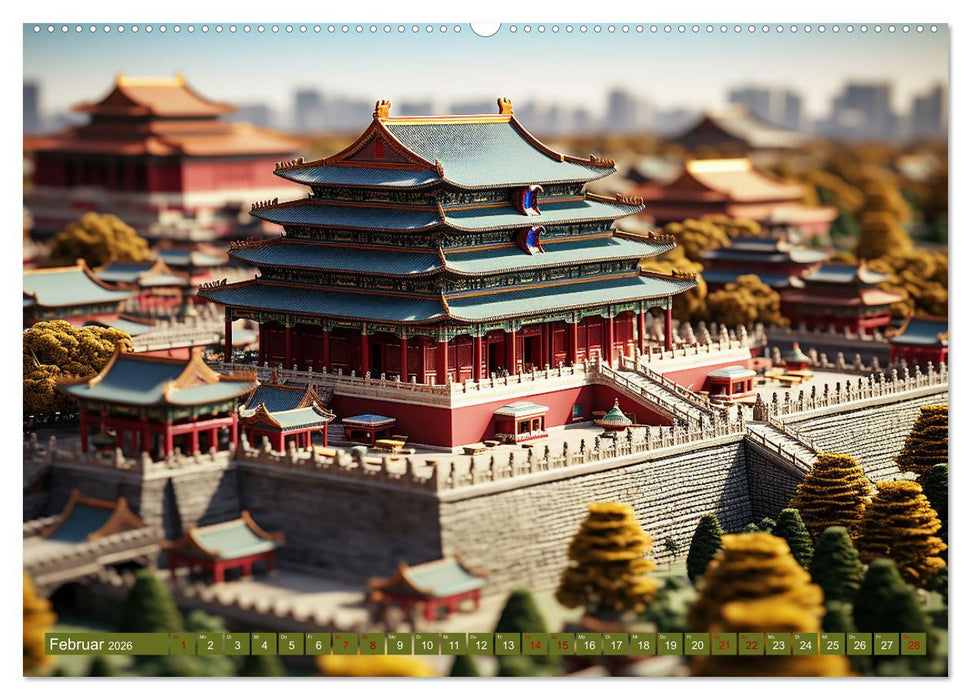 Miniatur Reise (CALVENDO Premium Wandkalender 2026)