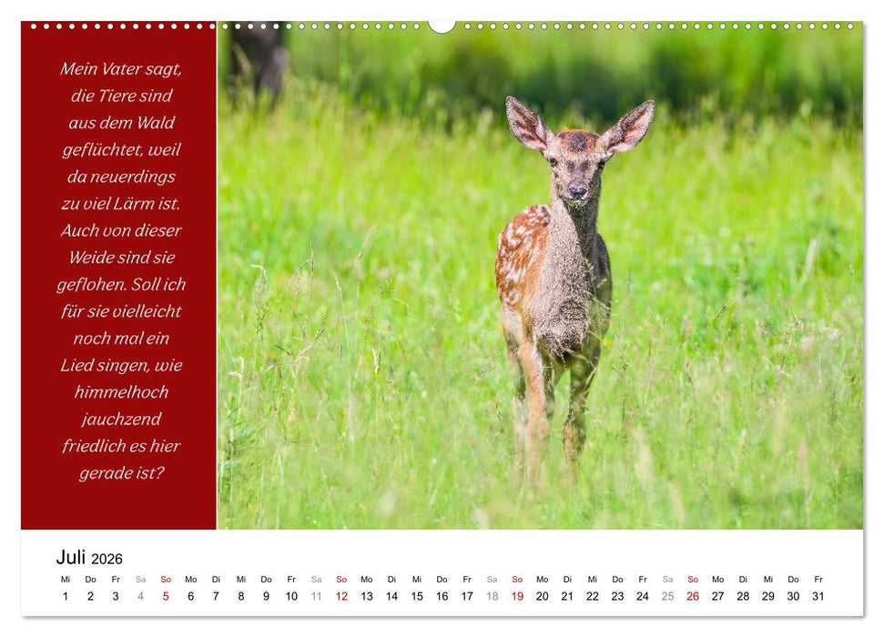 Tiere und feiner Humor (CALVENDO Premium Wandkalender 2026)