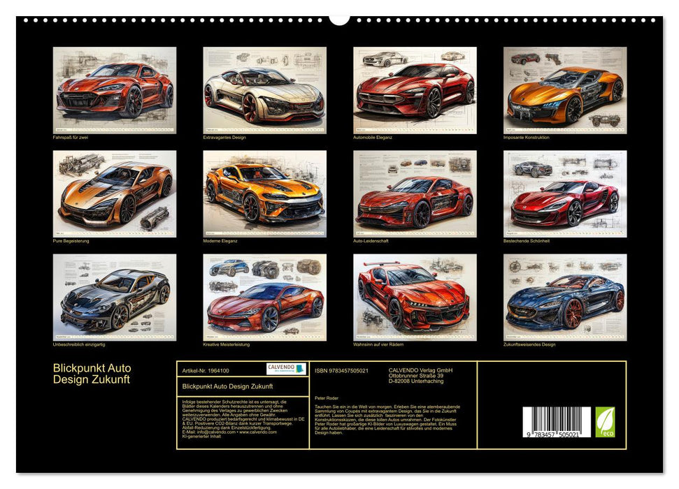 Blickpunkt Auto Design Zukunft (CALVENDO Premium Wandkalender 2026)