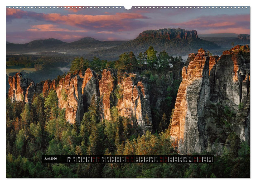 Naturparadies Sächsische Schweiz (CALVENDO Premium Wandkalender 2026)