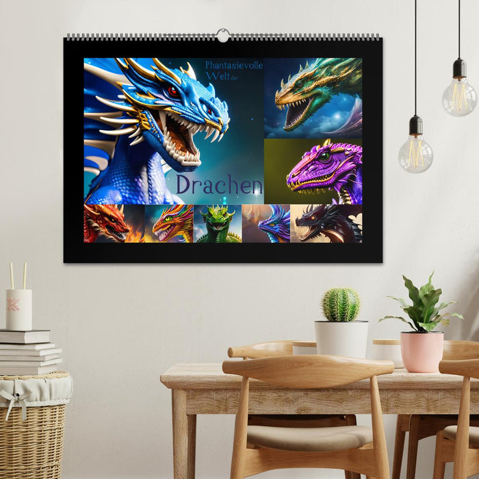 Phantasievolle Welt der Drachen (CALVENDO Wandkalender 2026)