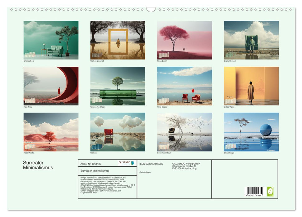 Surrealer Minimalismus (CALVENDO Wandkalender 2026)