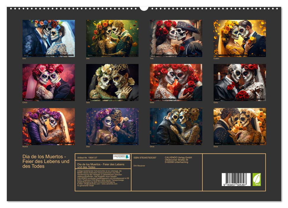 Dia de los Muertos - Feier des Lebens und des Todes (CALVENDO Premium Wandkalender 2026)