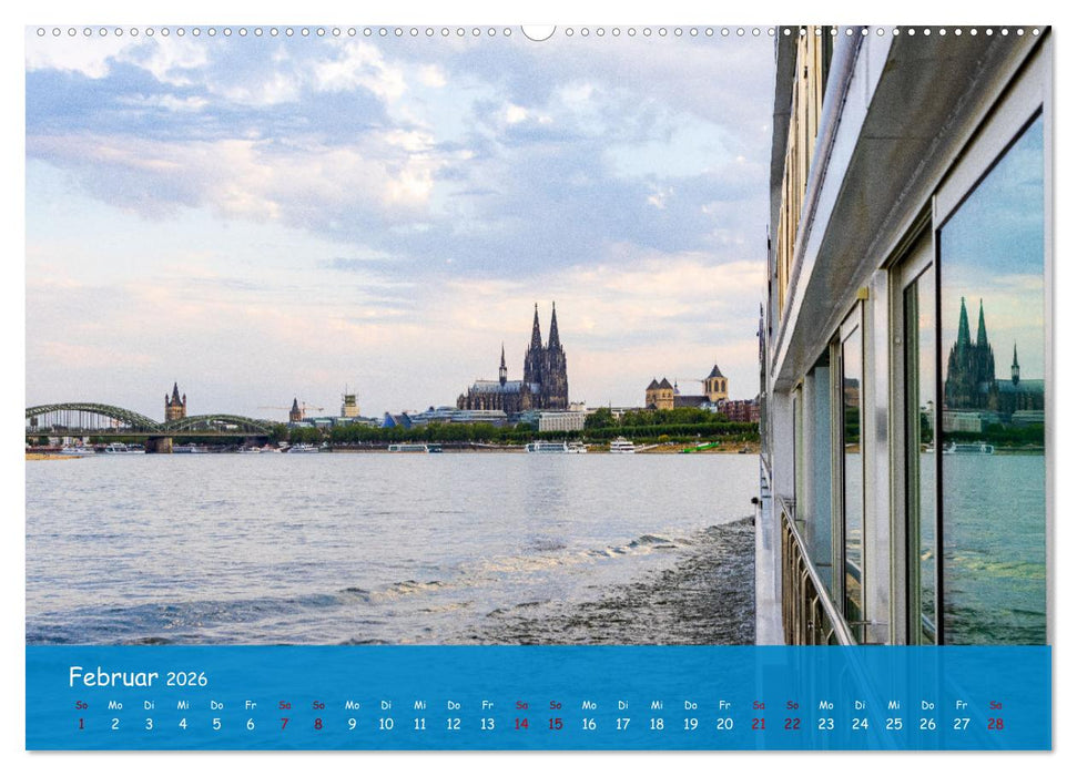 Eine Kreuzfahrt auf dem Rhein (CALVENDO Premium Wandkalender 2026)