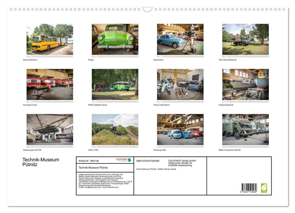 Technik-Museum Pütnitz (CALVENDO Wandkalender 2026)