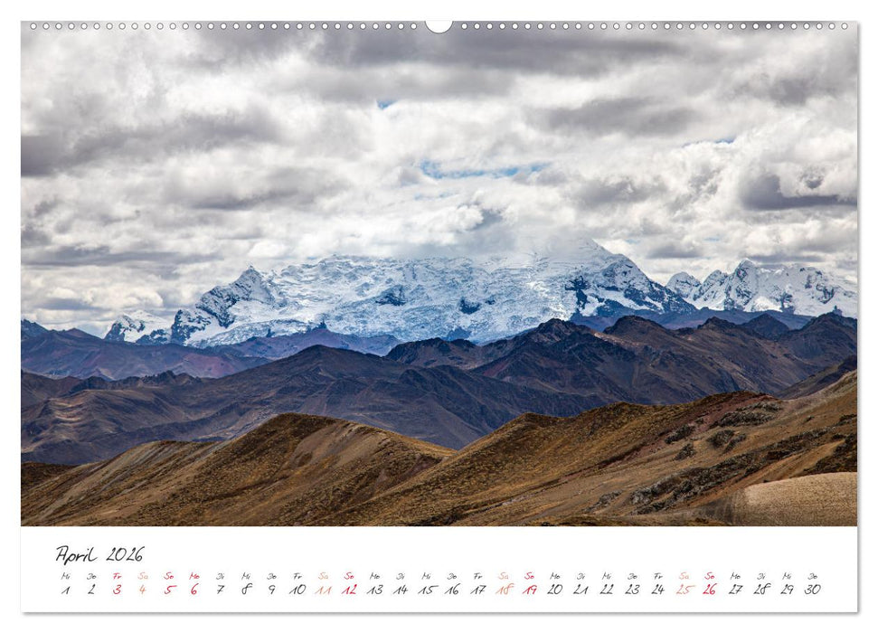 Palccoyo - Der neue Rainbow Mountain in Peru (CALVENDO Wandkalender 2026)
