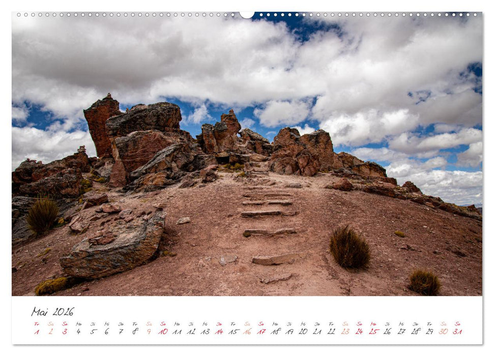 Palccoyo - Der neue Rainbow Mountain in Peru (CALVENDO Wandkalender 2026)