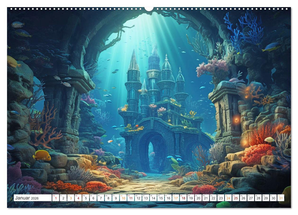 Unten im Meer ist was los (CALVENDO Premium Wandkalender 2026)