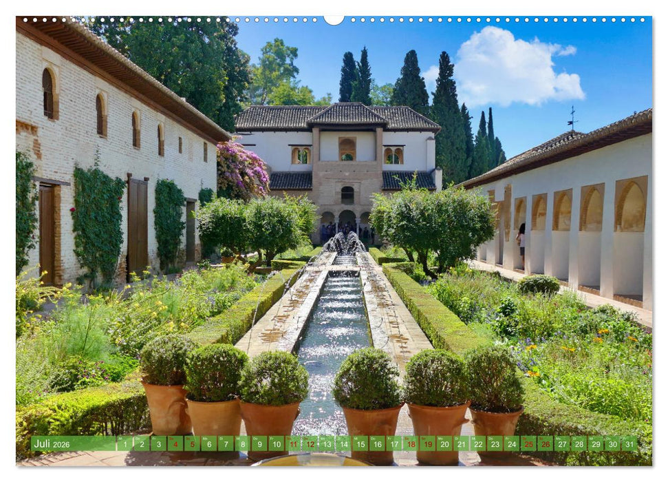 Andalusien, historische Bauwerke, weiße Dörfer, blaues Meer (CALVENDO Premium Wandkalender 2026)