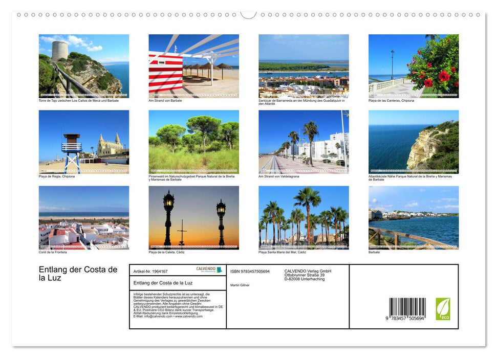 Entlang der Costa de la Luz (CALVENDO Premium Wandkalender 2026)