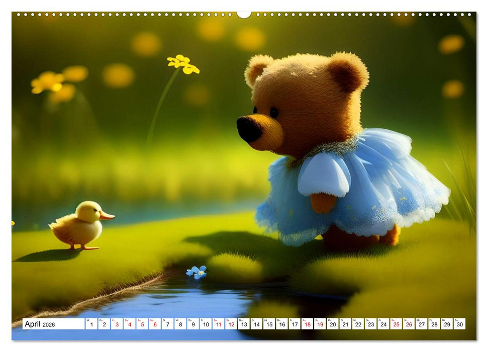 Sommerbärchen (CALVENDO Premium Wandkalender 2026)