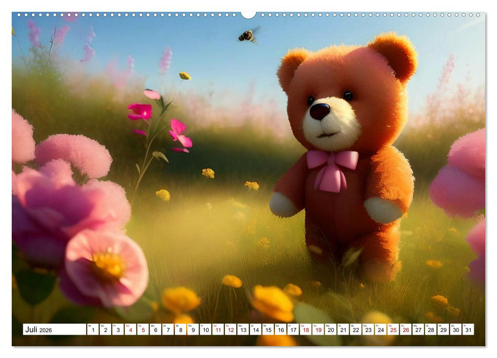 Sommerbärchen (CALVENDO Premium Wandkalender 2026)