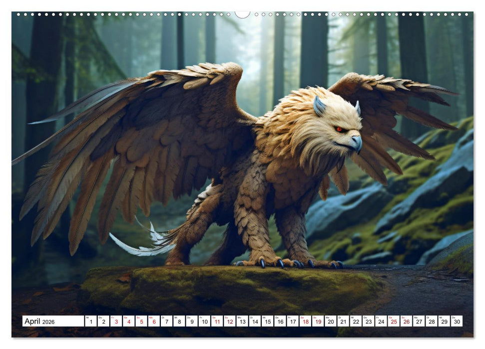 Mystische Kreaturen - Ein Jahr voller Magie und Fantasie (CALVENDO Wandkalender 2026)