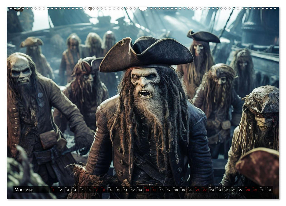 Das Piratenschiff - Willkommen in der Welt der Geister (CALVENDO Wandkalender 2026)
