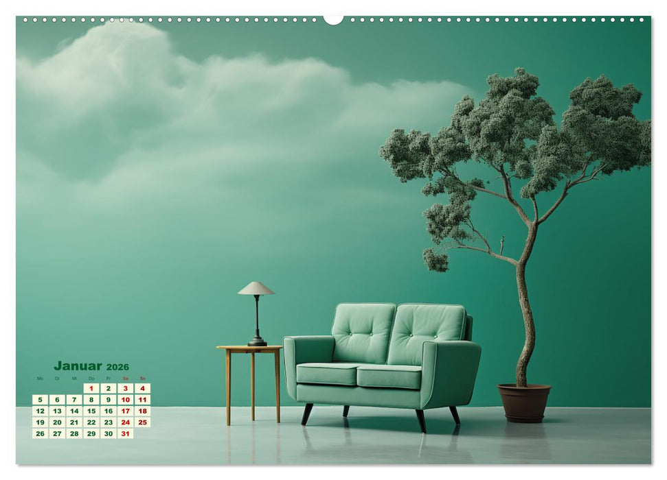 Surrealer Minimalismus (CALVENDO Premium Wandkalender 2026)